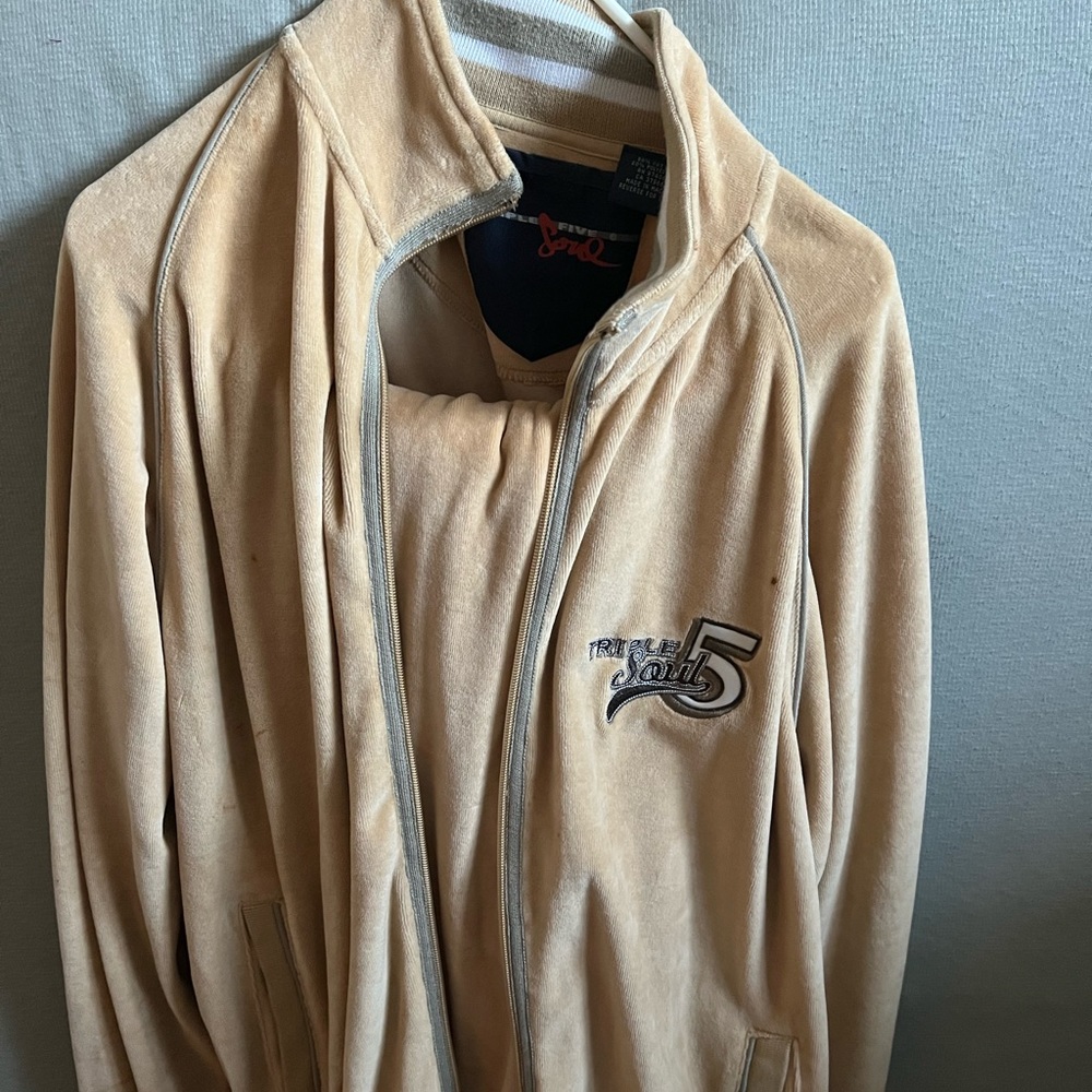 Vintage Men’s Large Triple 5 Soul Velour Track Suit